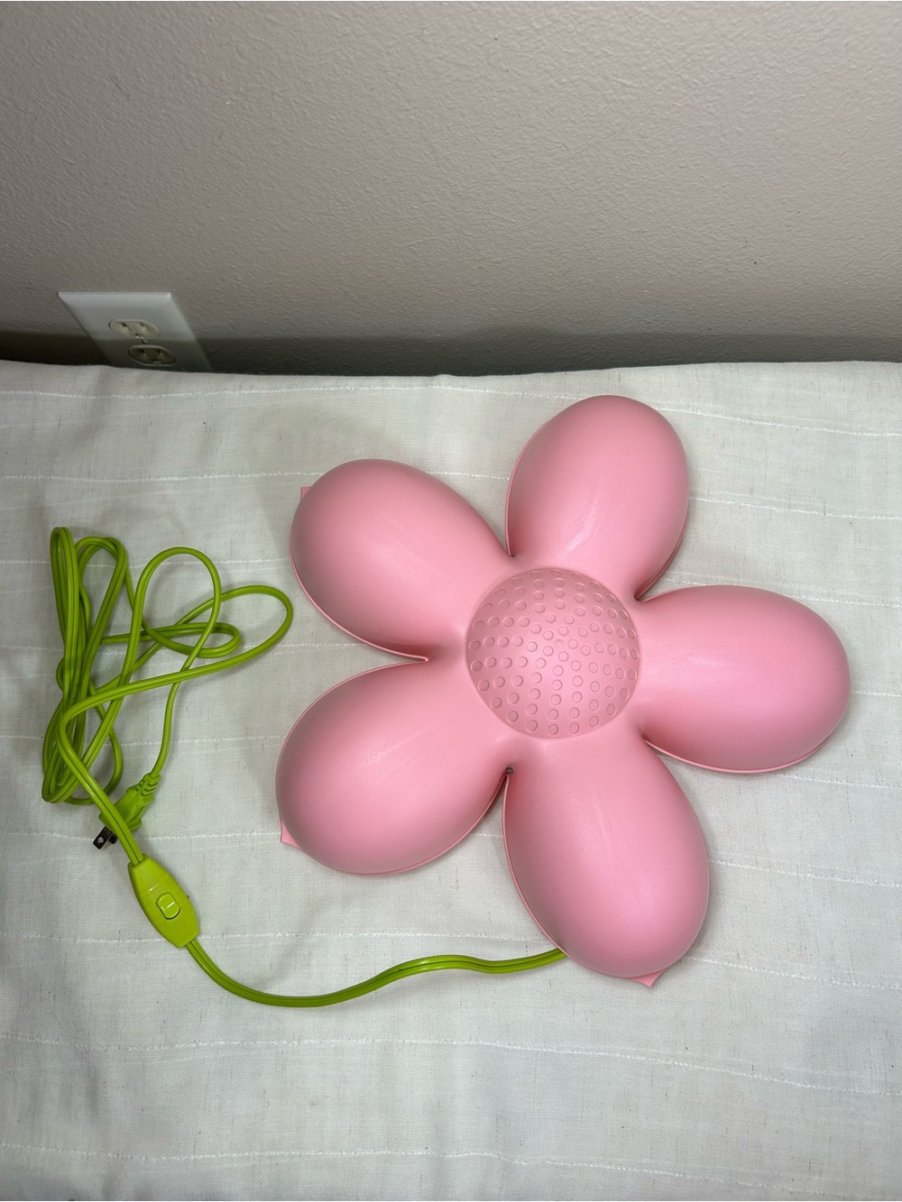 Vintage IKEA Smila Blomma Pink Green Five Petals Wall Lamp Girls Room / Nursery - Picture 9 of 10